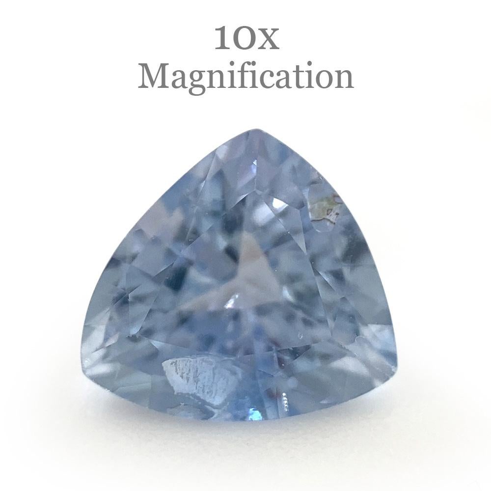 1.32ct Trillion Icy Blue Sapphire from Sri Lanka Unheated For Sale 8