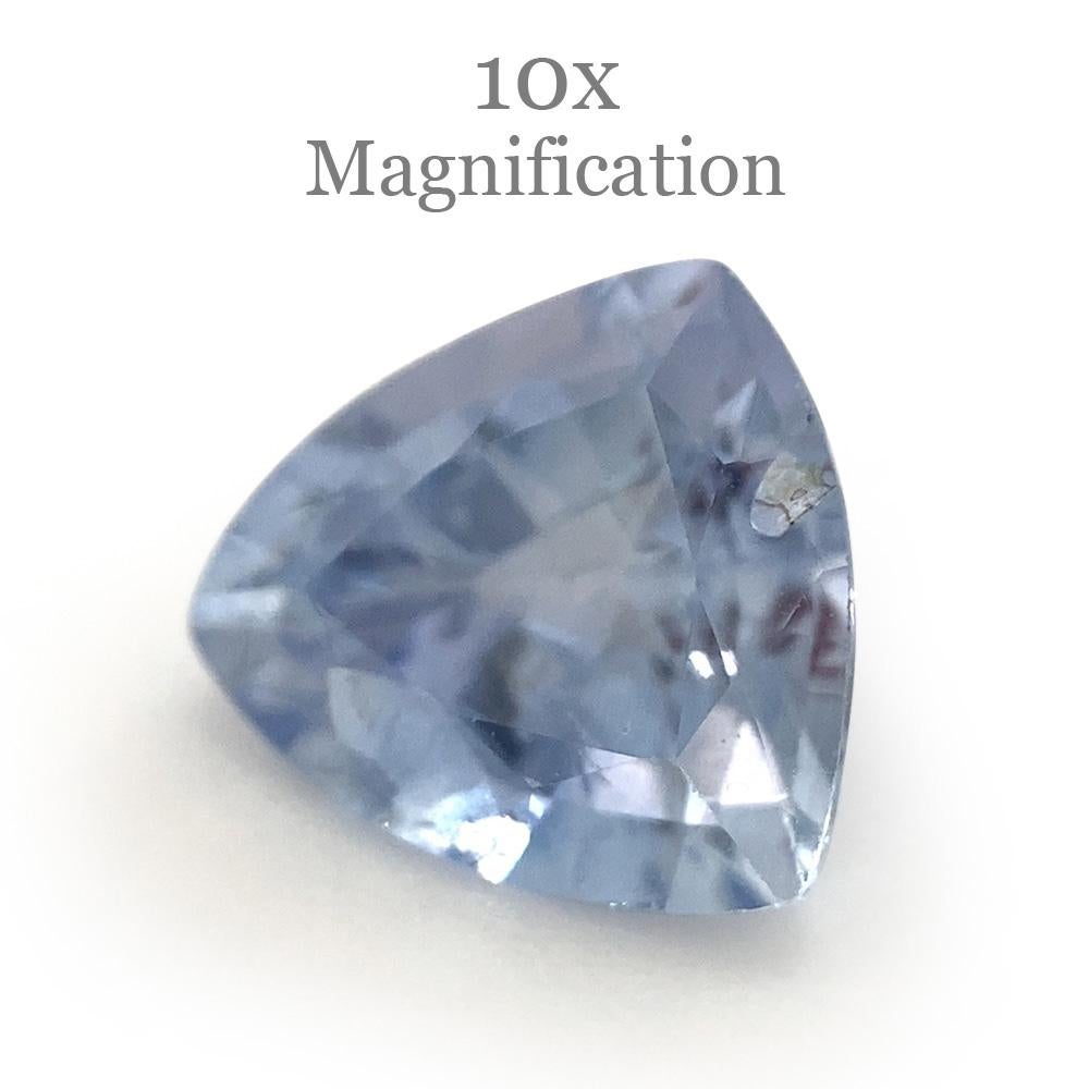 1.32ct Trillion Icy Blue Sapphire from Sri Lanka Unheated For Sale 9