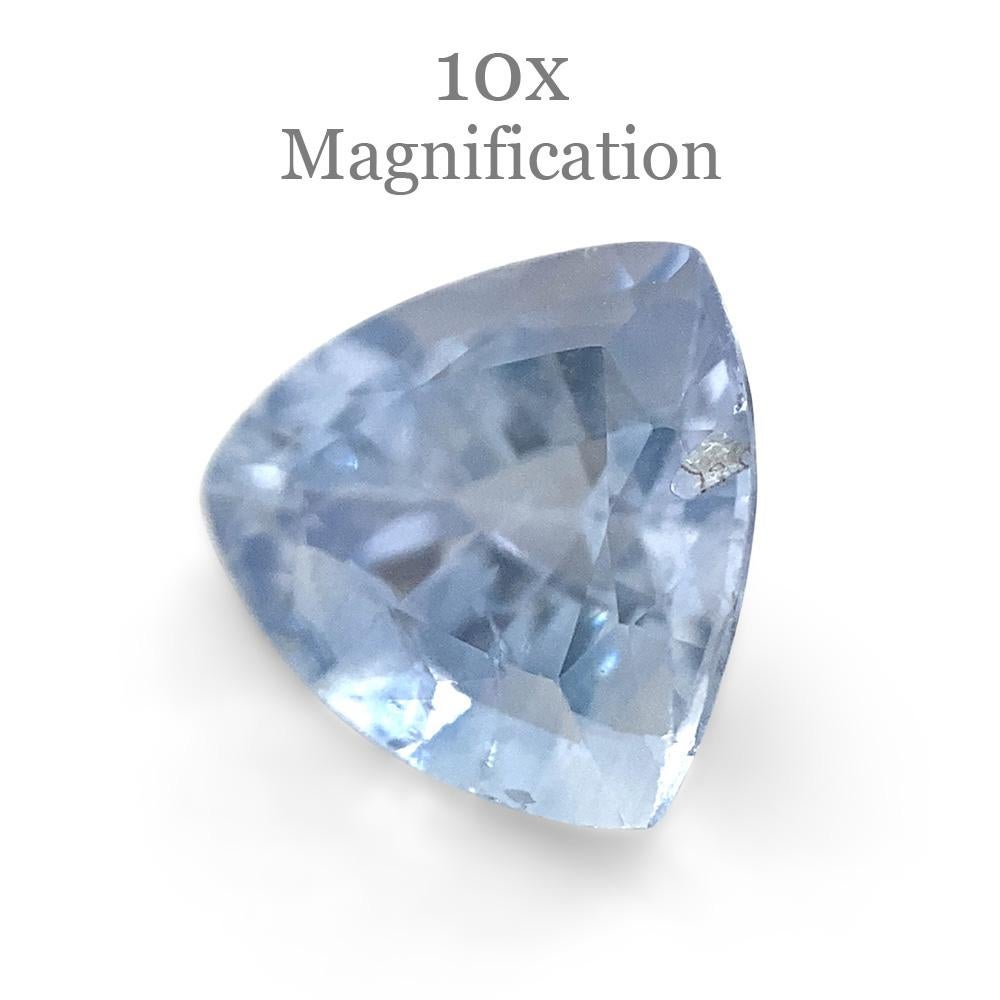 1.32ct Trillion Icy Blue Sapphire from Sri Lanka Unheated For Sale 10