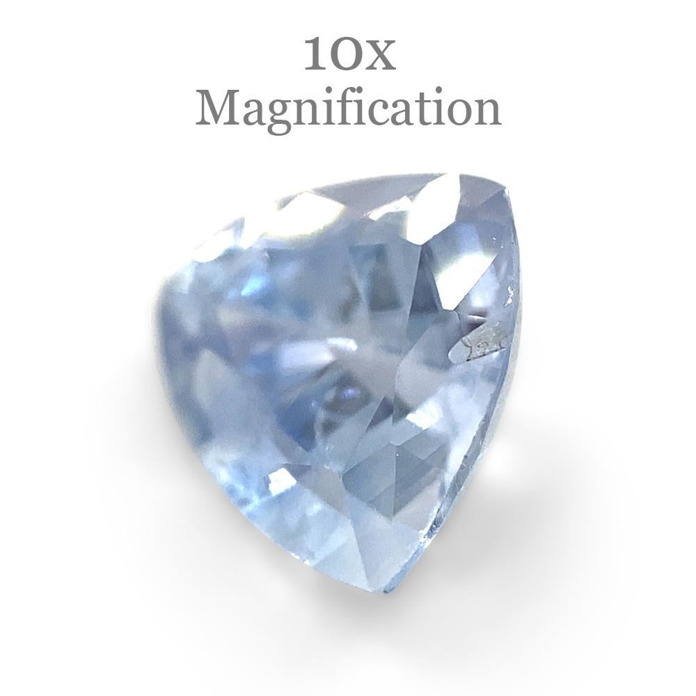 1.32ct Trillion Icy Blue Sapphire from Sri Lanka Unheated For Sale 11