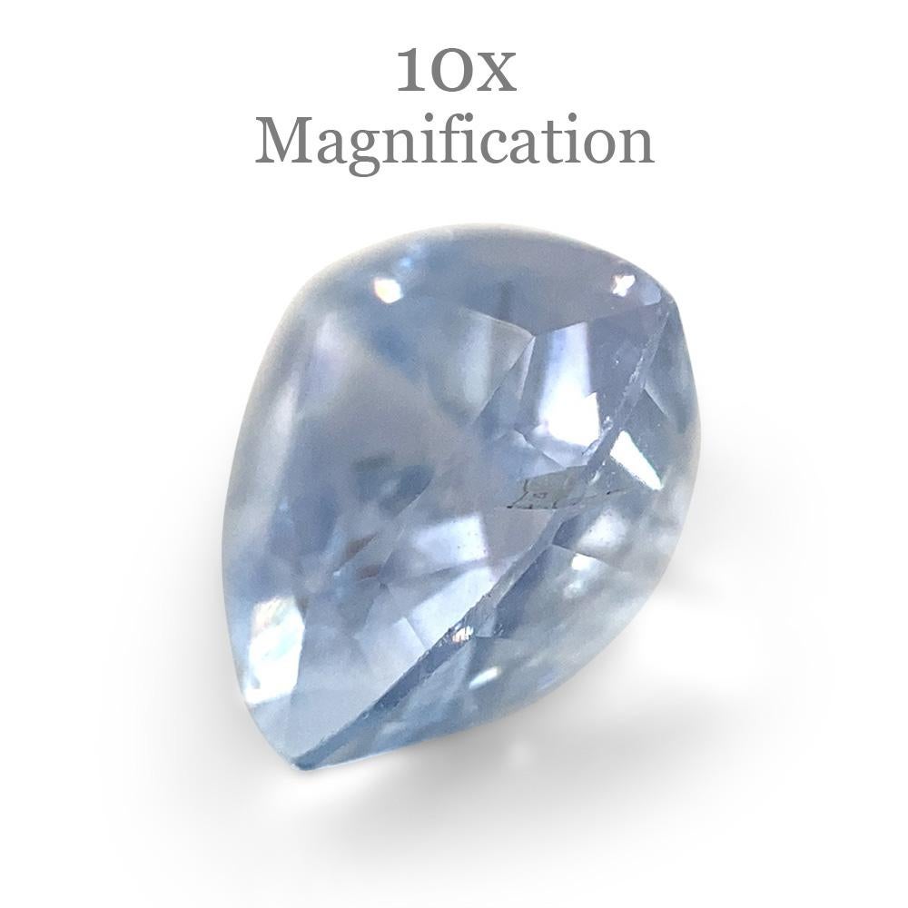 1.32ct Trillion Icy Blue Sapphire from Sri Lanka Unheated For Sale 12