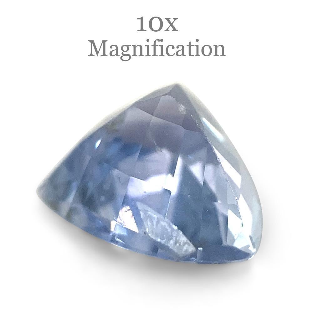 1.32ct Trillion Icy Blue Sapphire from Sri Lanka Unheated For Sale 2
