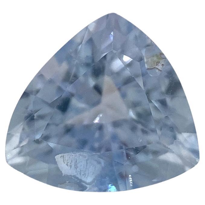 1.32ct Trillion Icy Blue Sapphire from Sri Lanka Unheated For Sale