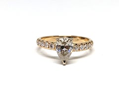 1.33 Carat Pear Shape Diamond Engagement Ring