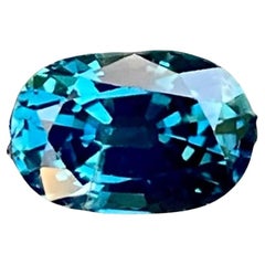 1.33 Carats Teal Blue Sapphire Stone Oval Cut Madagascar's Gemstone