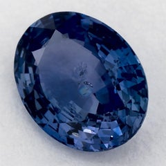 1.33 Ct Blue Sapphire Oval Loose Gemstone
