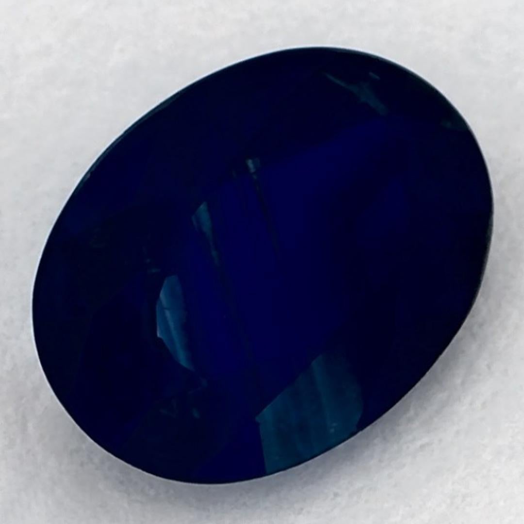 1.33 Ct Blue Sapphire Oval Loose Gemstone In condizioni Nuovo in vendita a Fort Lee, NJ