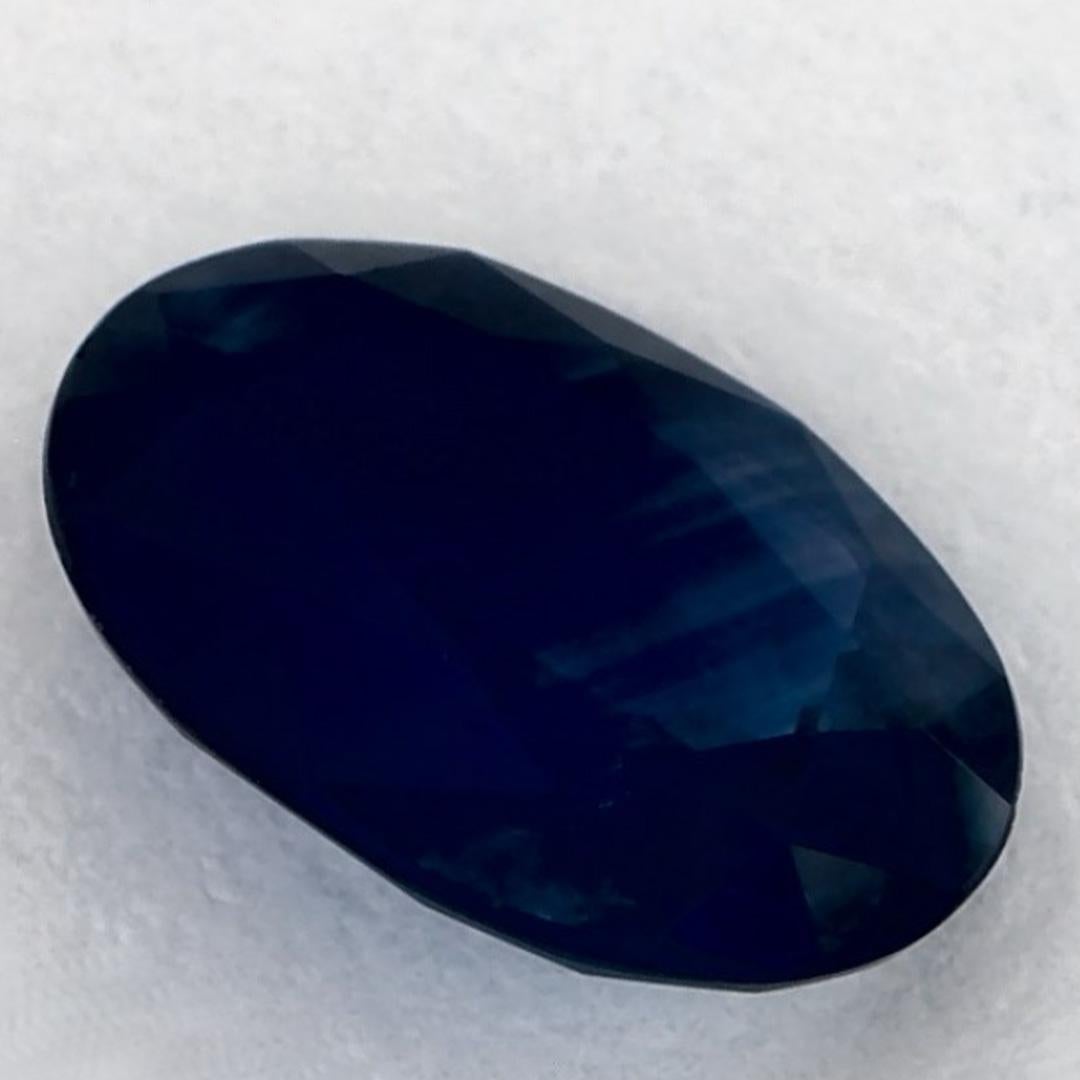 1.33 Ct Blue Sapphire Oval Loose Gemstone in vendita 1