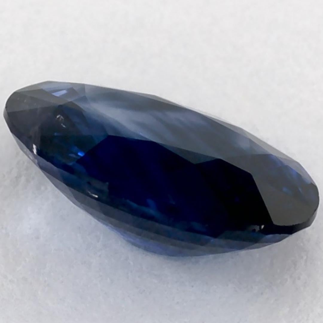 1.33 qt Zafiro Azul Oval Gema Suelta en venta 1