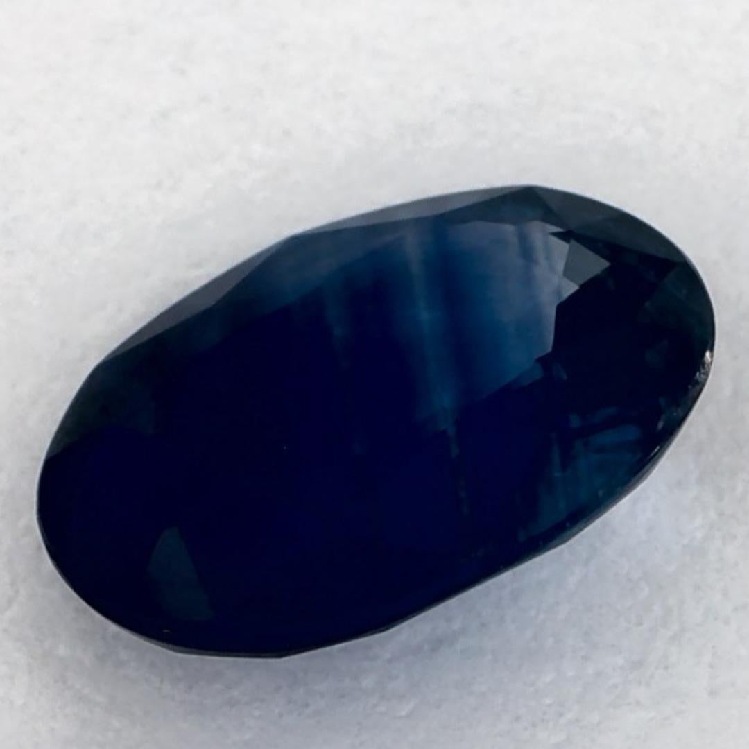 1.33 Ct Blue Sapphire Oval Loose Gemstone in vendita 2