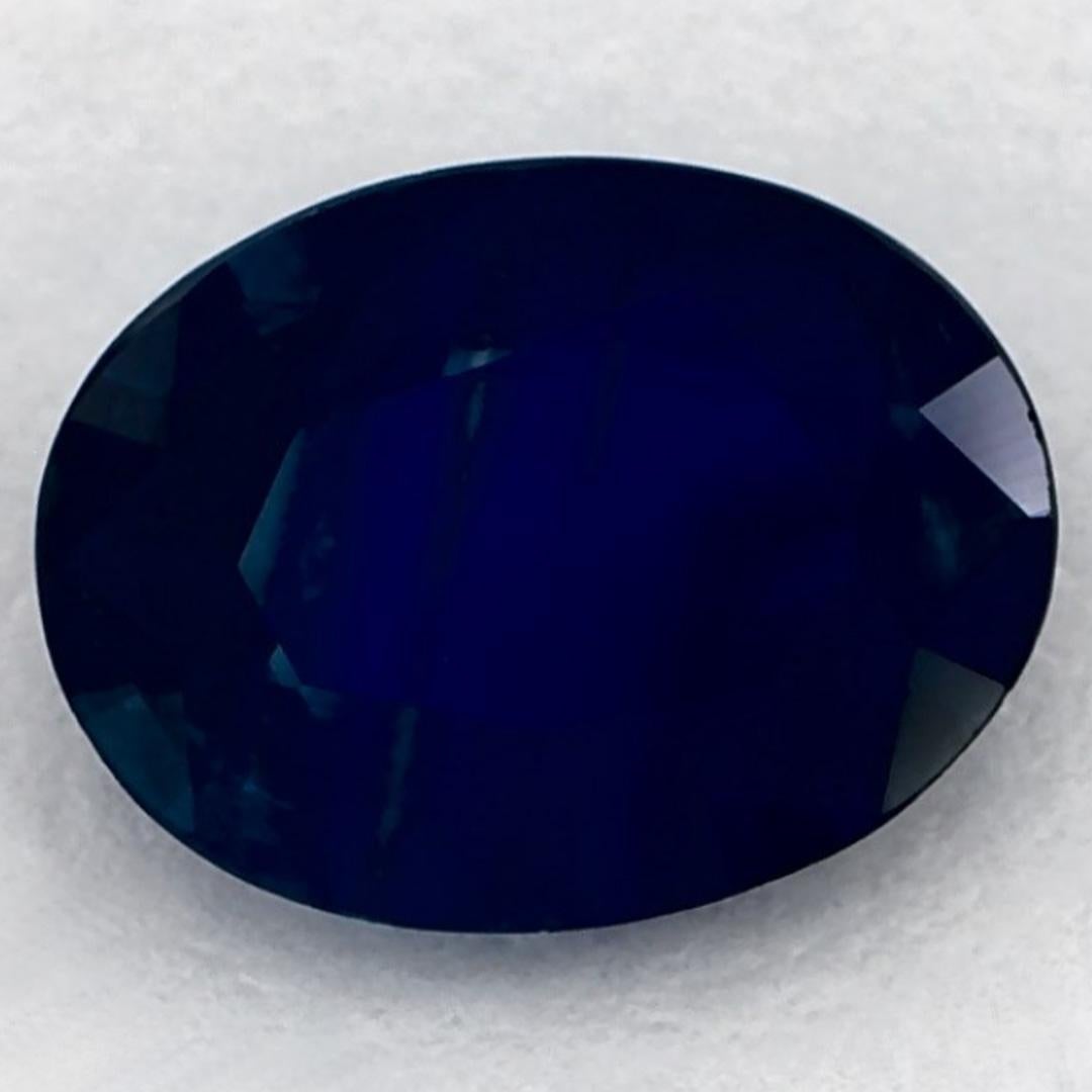 1.33 Ct Blue Sapphire Oval Loose Gemstone