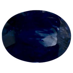 1.33 qt Zafiro Azul Oval Gema Suelta