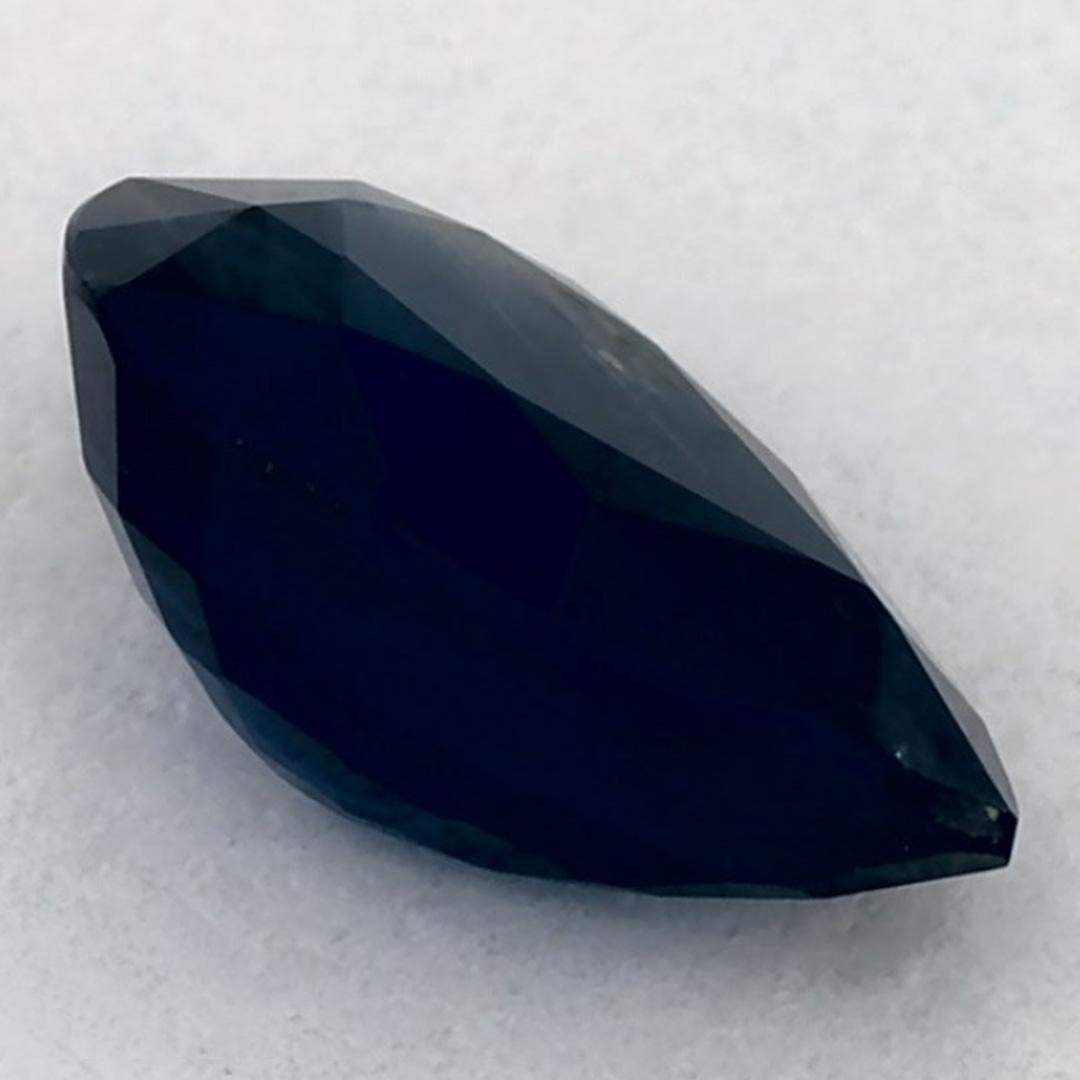 1.33 Ct Blue Sapphire Pear Loose Gemstone For Sale 1