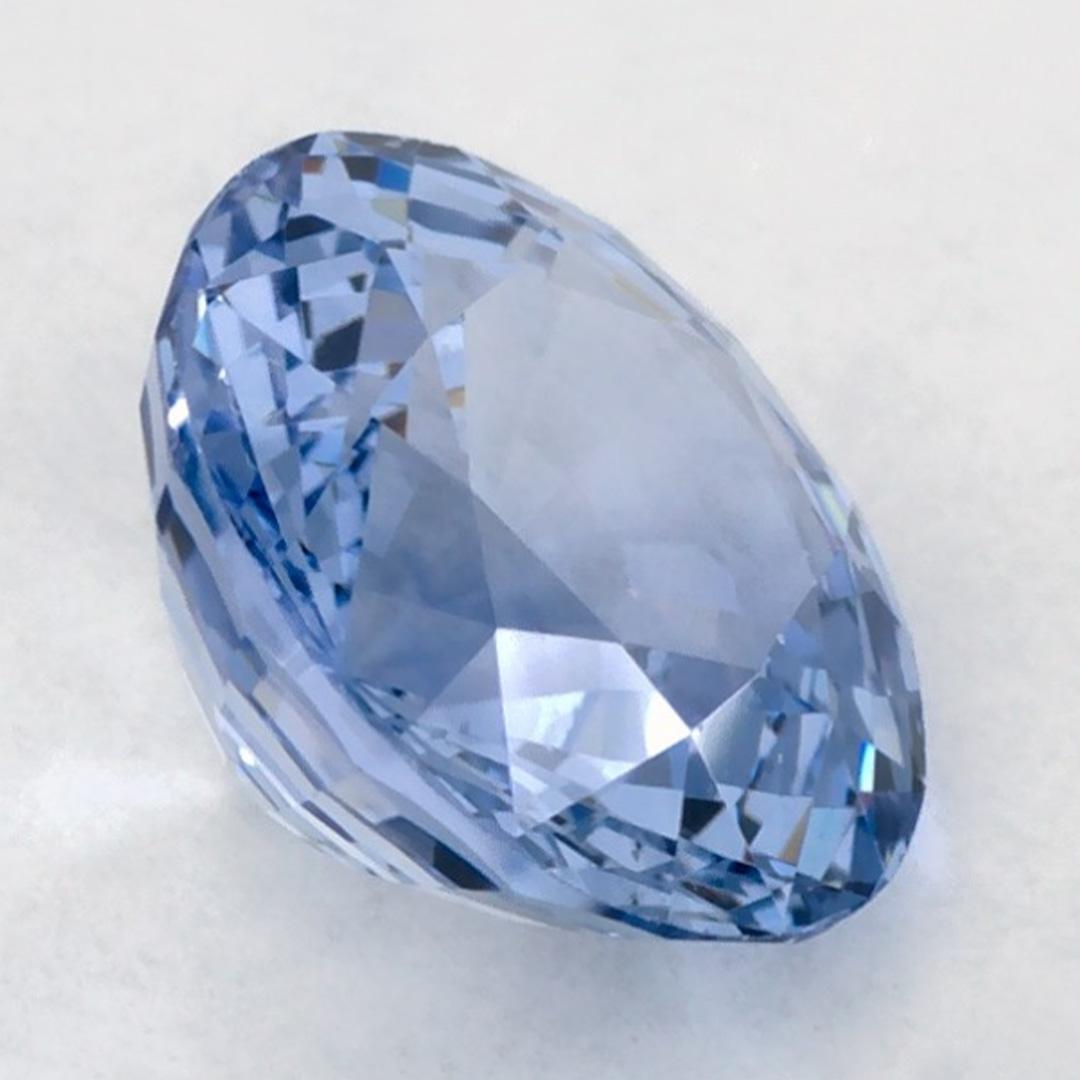 Round Cut 1.33 Ct Blue Sapphire Round Loose Gemstone For Sale