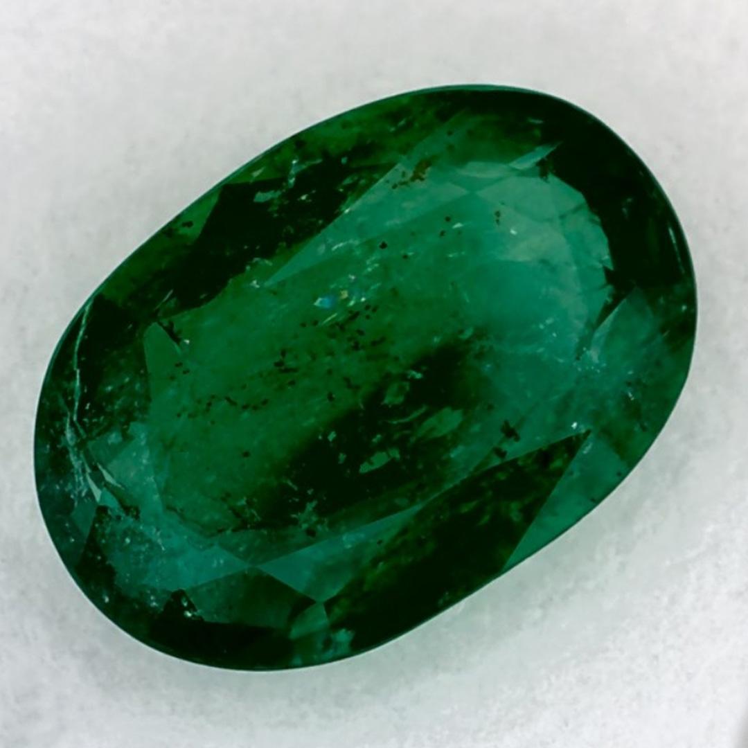 Taille ovale 1.33 Ct Emerald Oval Loose Gemstone (pierre précieuse en vrac)