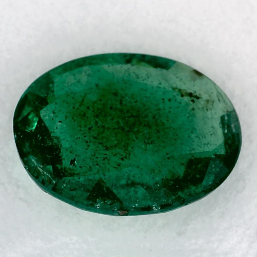 1.33 Ct Emerald Oval Loose Gemstone In New Condition For Sale In Fort Lee, NJ