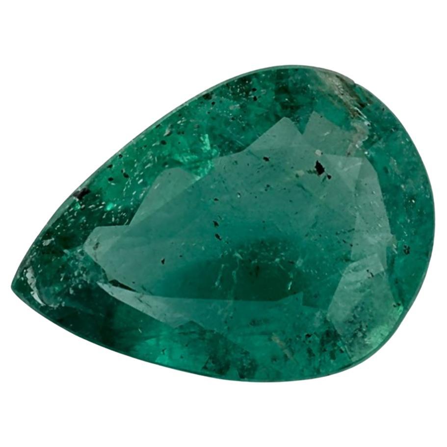 1.33 Ct Emerald Pear Loose Gemstone