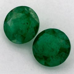 1.33 Ct Emerald Round Loose Gemstone
