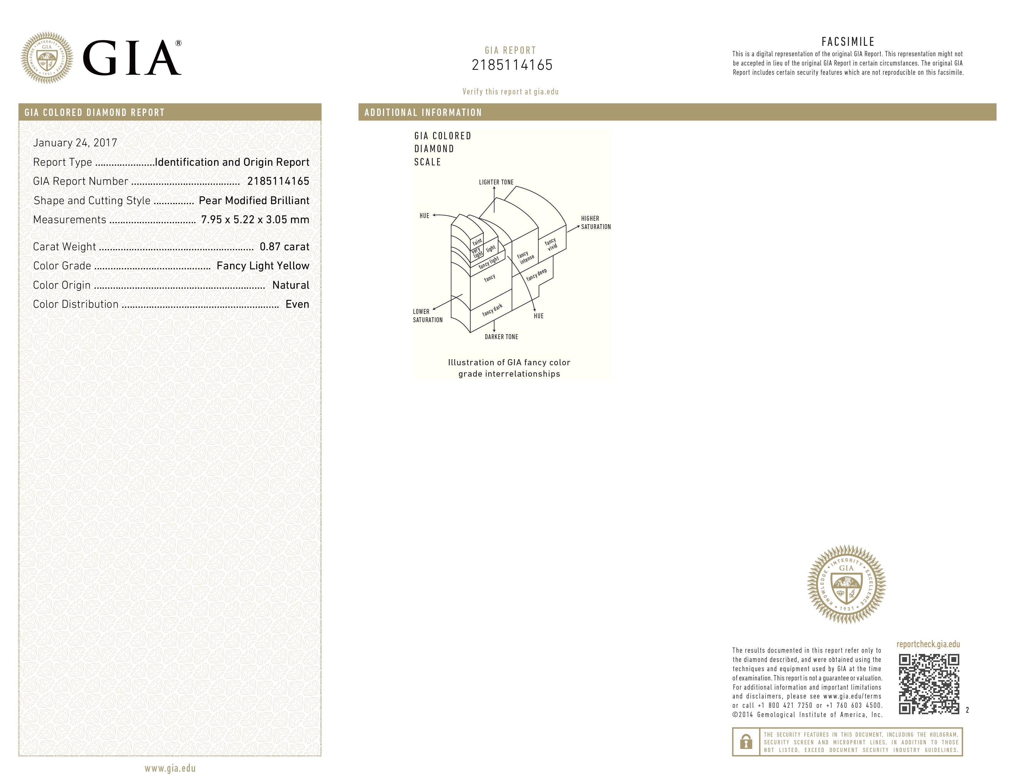Bague de fiançailles double halo en diamant jaune taille poire de 1,33 carat certifié GIA en vente 3