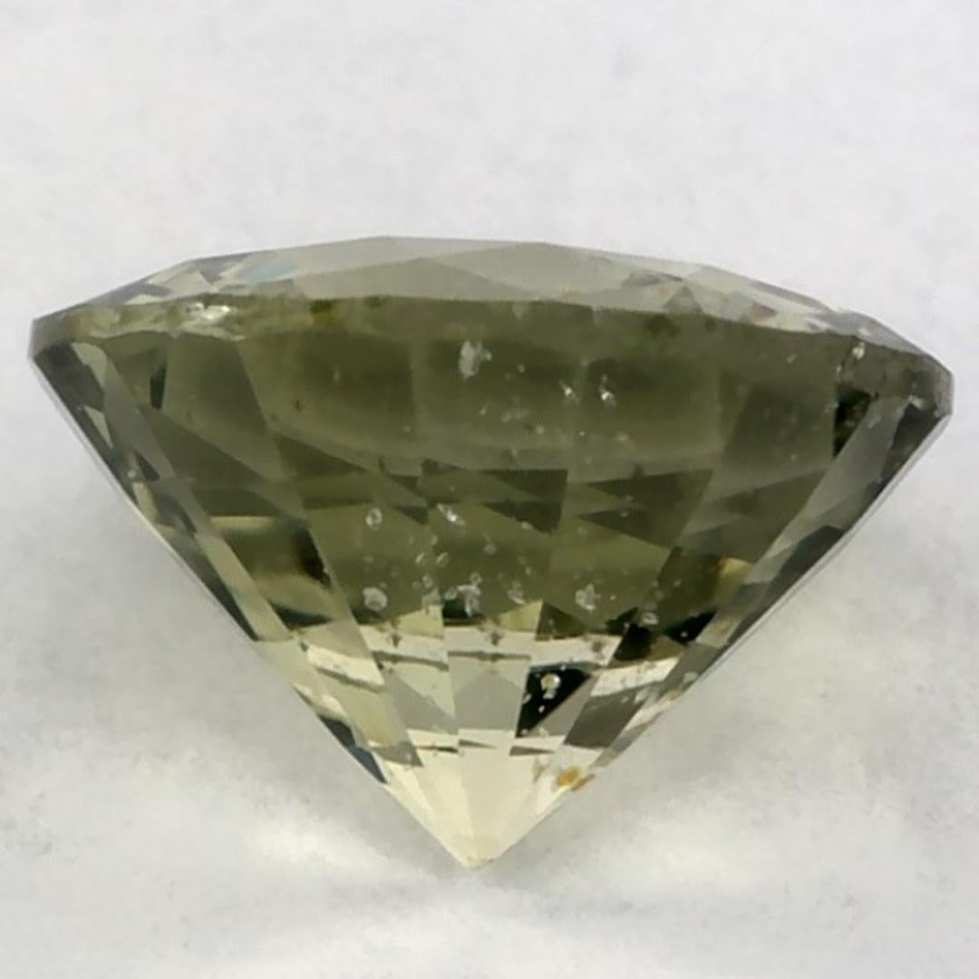 1.33 Ct Green Sapphire Round Loose Gemstone (Saphir vert rond en vrac) Neuf - En vente à Fort Lee, NJ