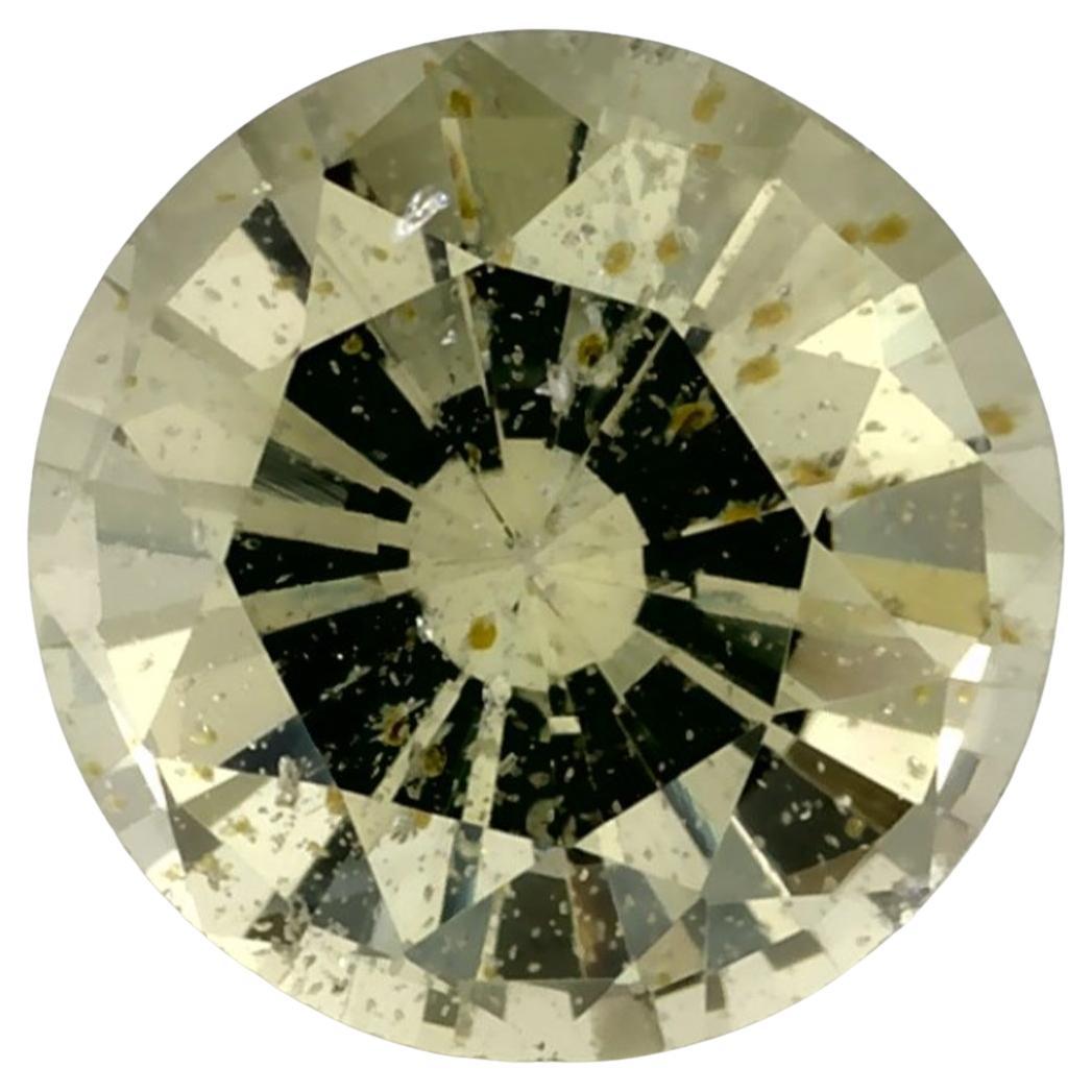 1.33 Ct Green Sapphire Round Loose Gemstone (Saphir vert rond en vrac)