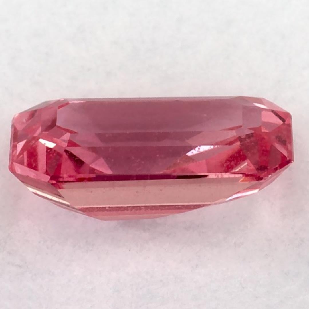1.33 Ct Pink Sapphire Octagon Cut Loose Gemstone en Nuevo estado para la venta en Fort Lee, NJ