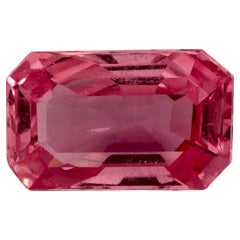 1.33 Ct Pink Sapphire Octagon Cut Loose Gemstone
