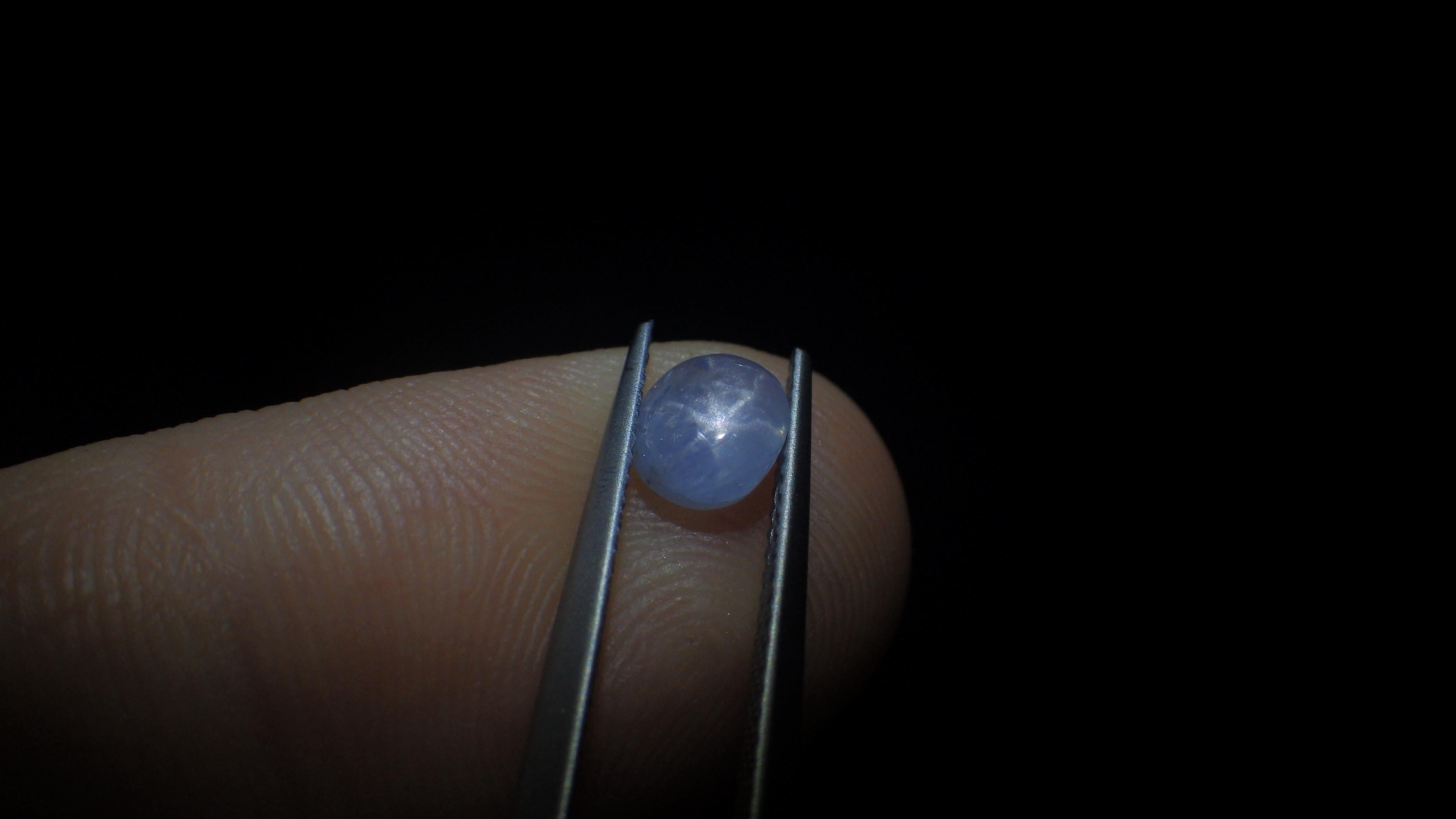 Please note, Star Sapphire is incredibly difficult to photograph, the star looks MUCH better in real life than in the photo.

Stone Details:

Item Description: One Loose Stone
Gem Weight: 1.33 cts.
Clarity Grade: Type 2 Translucent
Color: Very