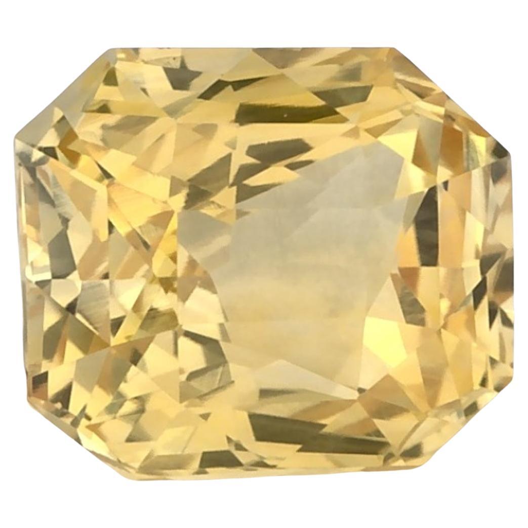 1,33 Karat Gelber Saphir Radiant Loser Edelstein