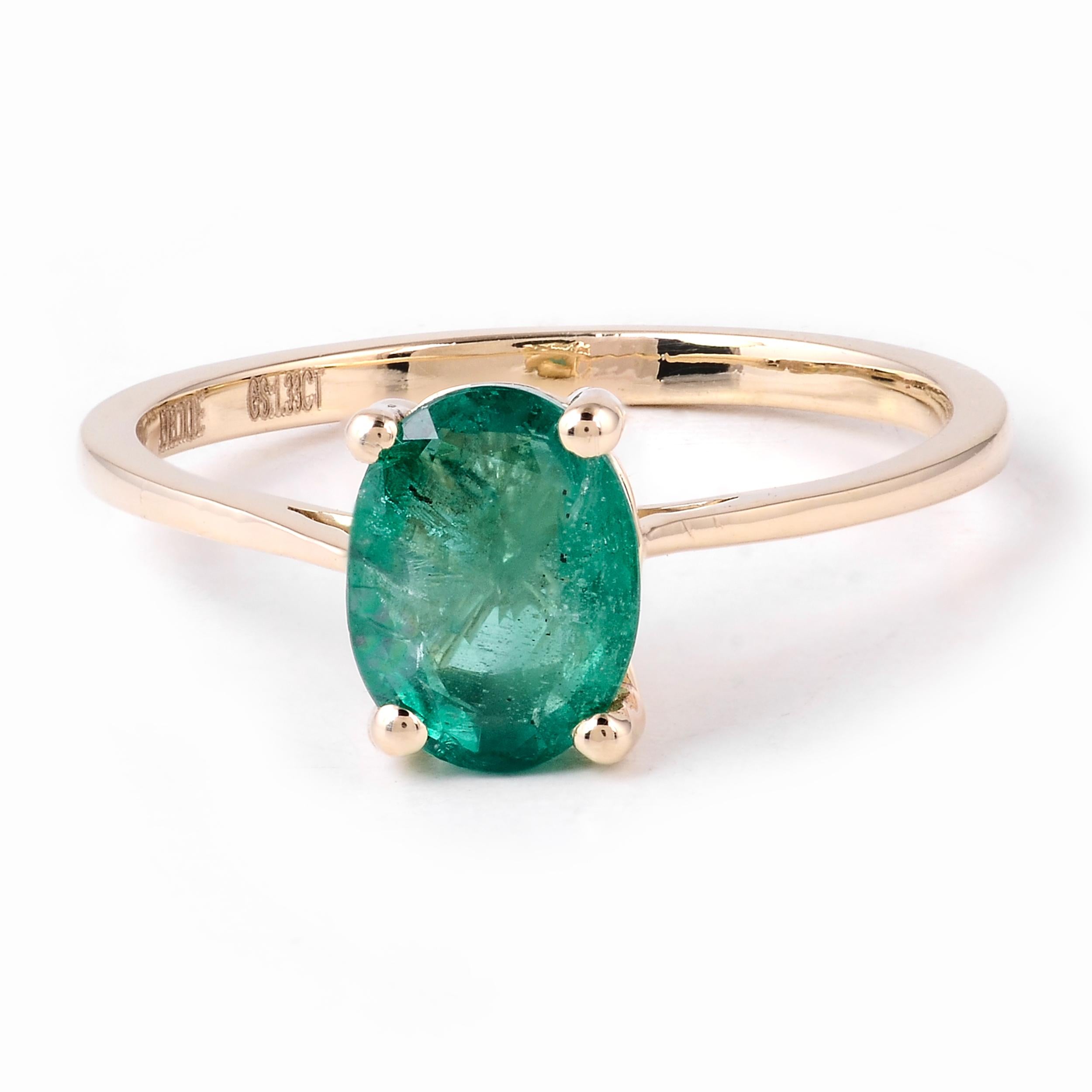 Immerse yourself in the enchanting beauty of nature with our Forest Ferns Emerald Ring, a captivating masterpiece from the heart of the Jeweltique collection. This exquisite piece is a tribute to the verdant forests that grace our planet, and it's
