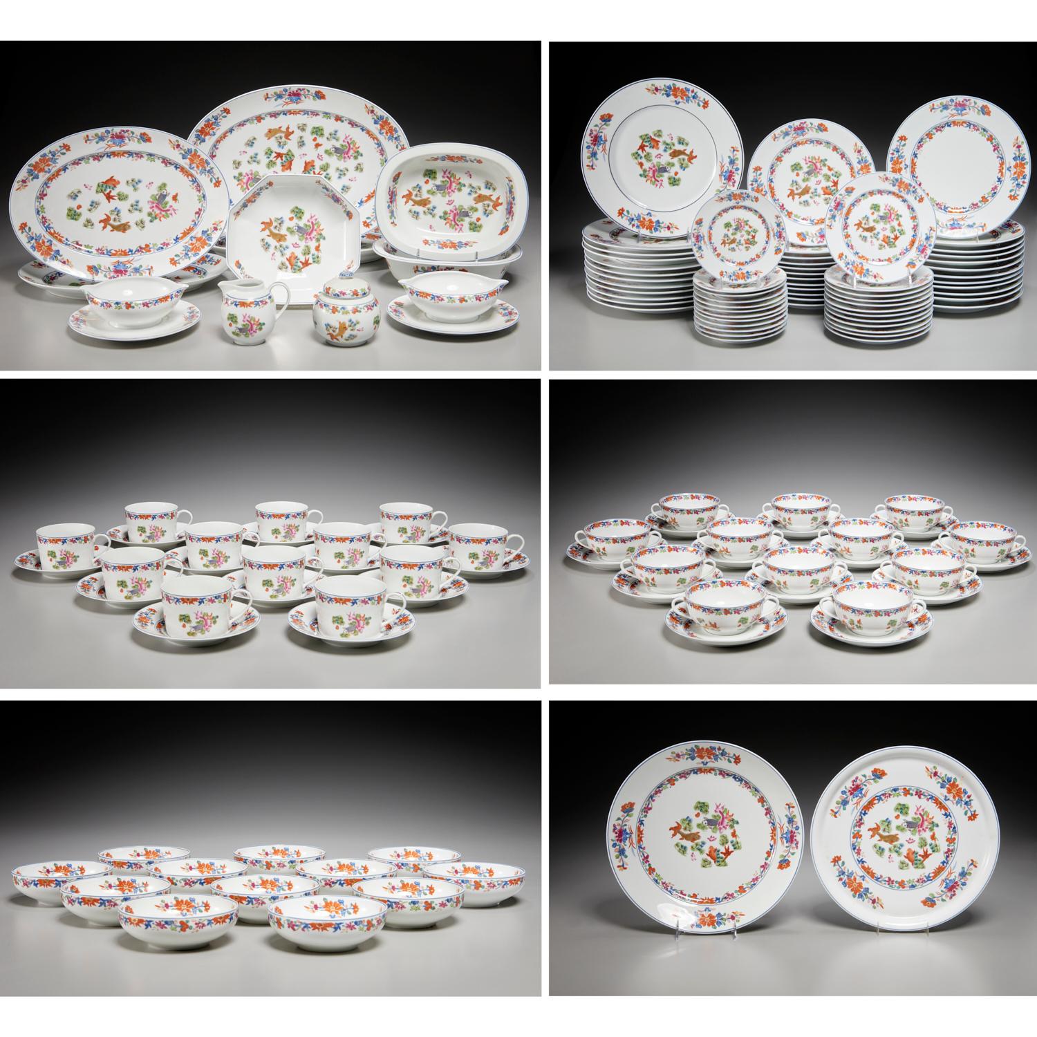 133 Piece House of Puiforcat Kiang She Dinner Service for 12 by Limoges, France For Sale 6