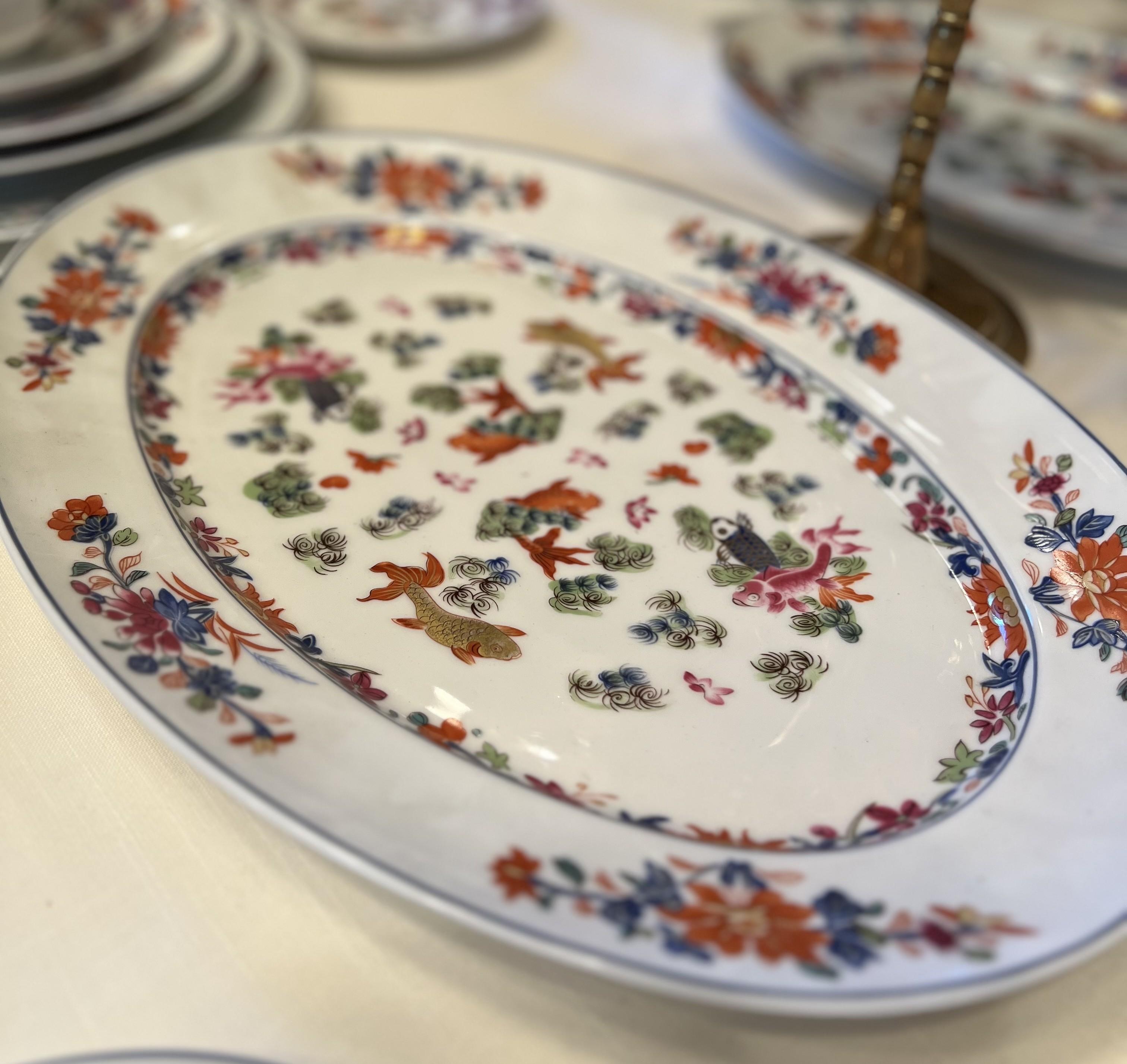 Service de table 133 pièces « House of Puiforcat Kiang She » pour 12 personnes par Limoges, France en vente 10