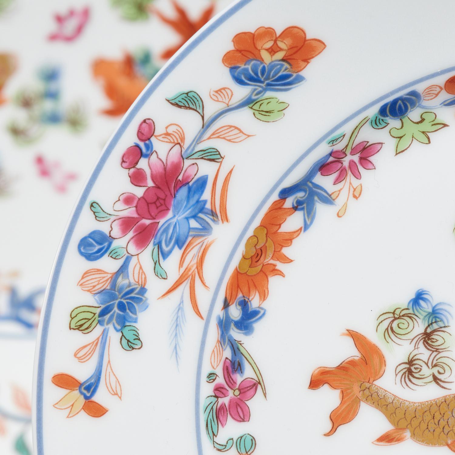 Chinoiserie 133 Piece House of Puiforcat Kiang She Dinner Service for 12 by Limoges, France For Sale