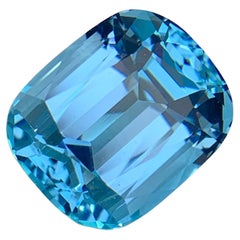 13,35 Carati di Topazio Blu Cielo naturale con taglio a cuscino