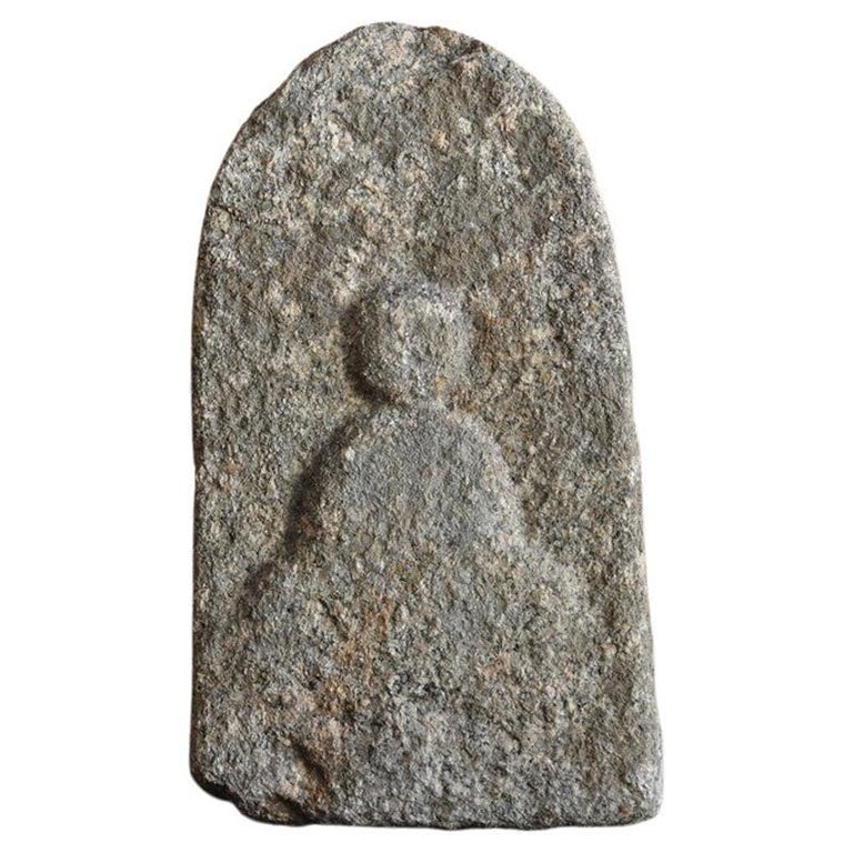 1336-1575 Japanese Old Stone Buddha / Tathagata / Garden Figurine / Muromachi