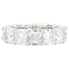 Bracelet éternel en diamant taillé en coussin de 13,38 carats