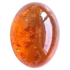 13.38 Karat Fanta Spessartit Granat Oval Cabochon Schlicht Top Qualität Naturstein