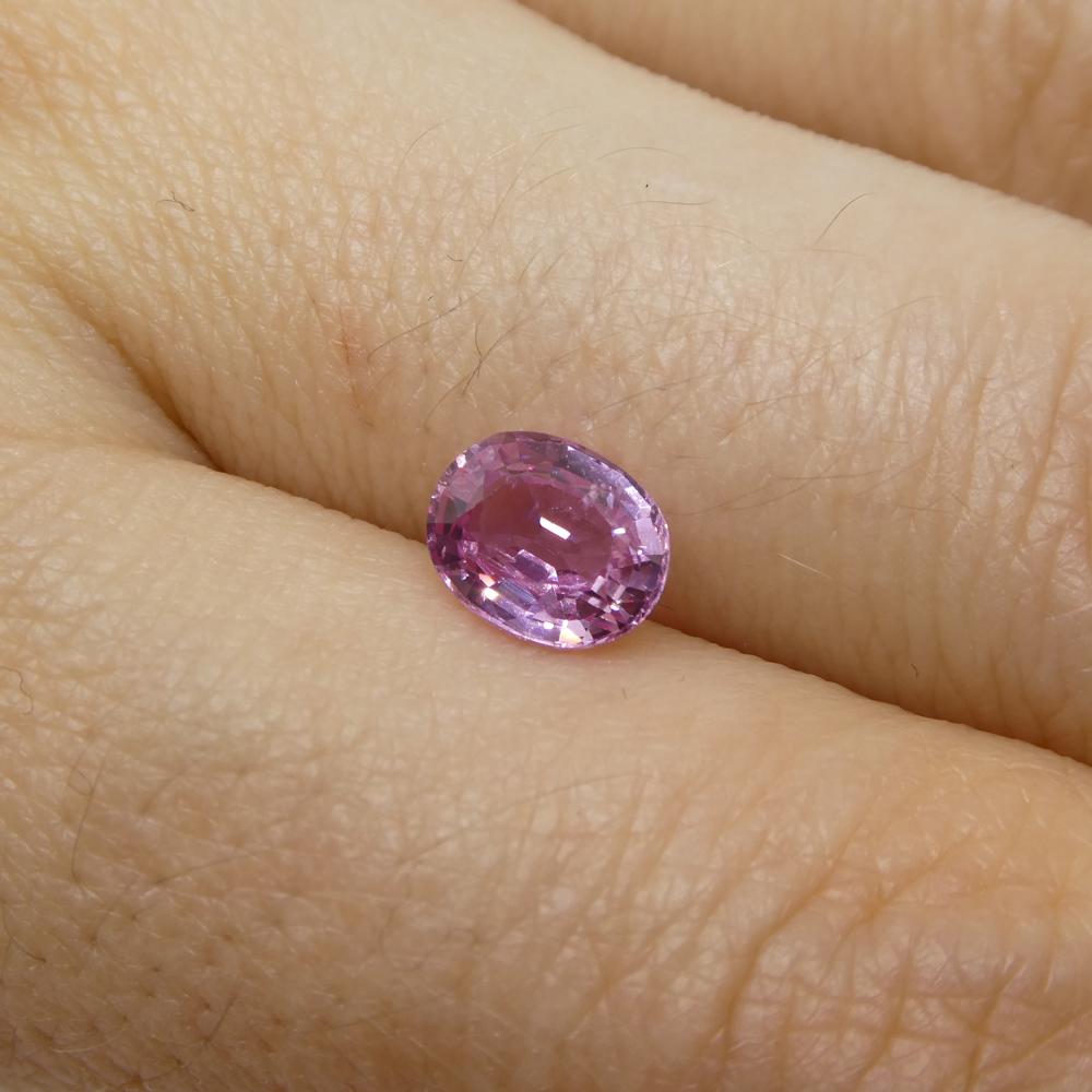 1.33ct Cushion Pink Sapphire from East Africa, Unheated For Sale 6