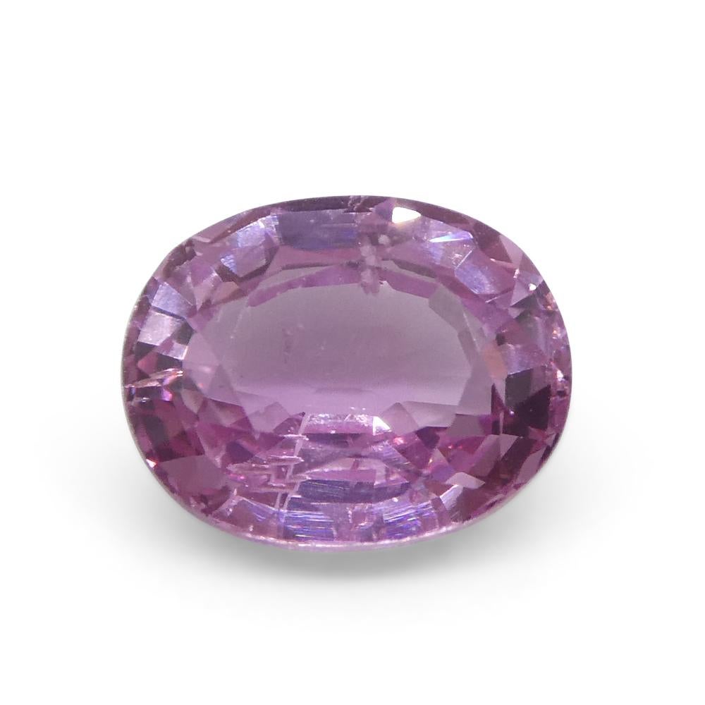 1.33ct Cushion Pink Sapphire from East Africa, Unheated For Sale 7
