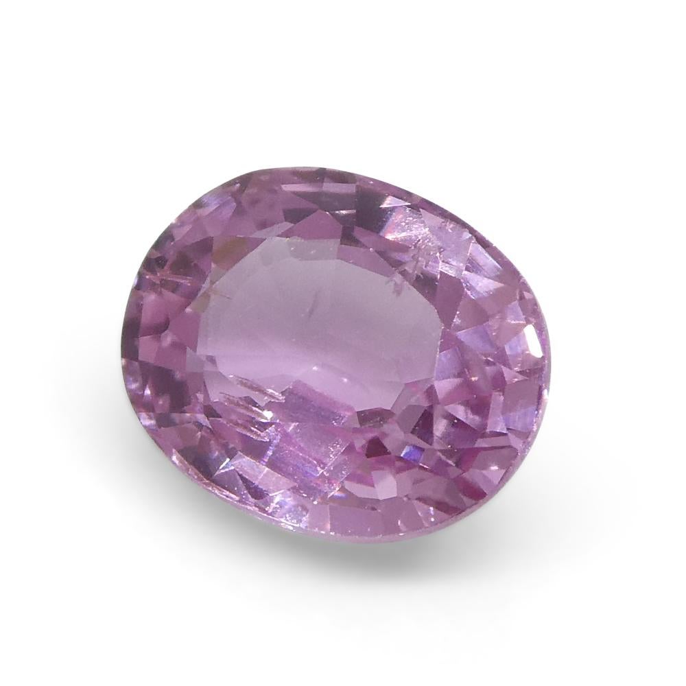 1.33ct Cushion Pink Sapphire from East Africa, Unheated For Sale 8