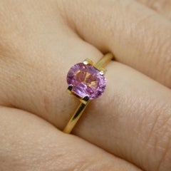 1.33ct Cushion Pink Sapphire from East Africa, Unheated