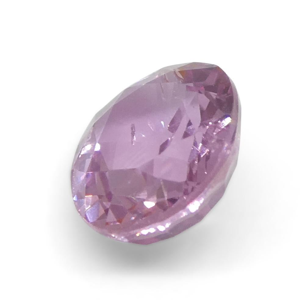 1.33ct Cushion Pink Sapphire from East Africa, Unheated In New Condition For Sale In Toronto, Ontario
