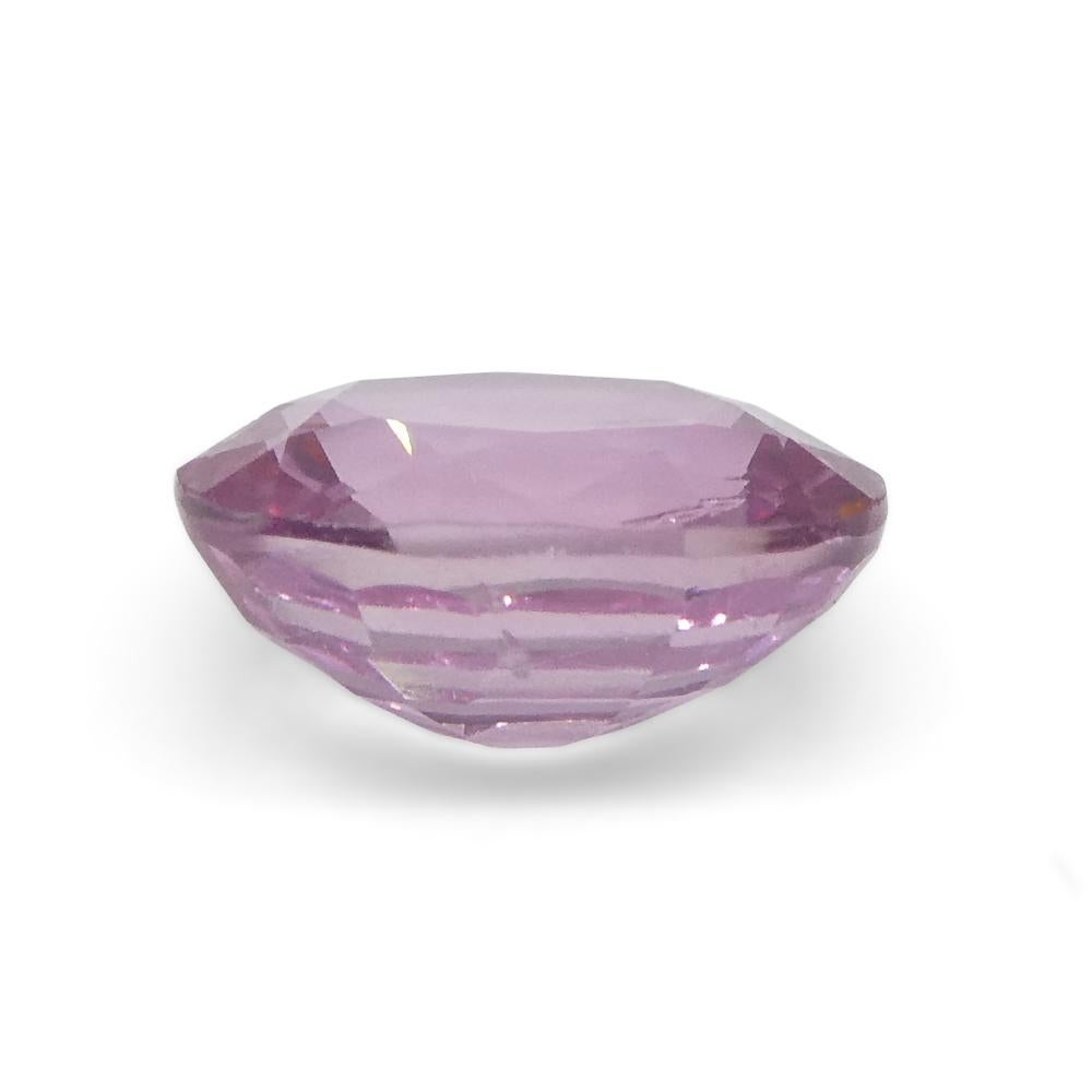 Women's or Men's 1.33ct Cushion Pink Sapphire from East Africa, Unheated For Sale