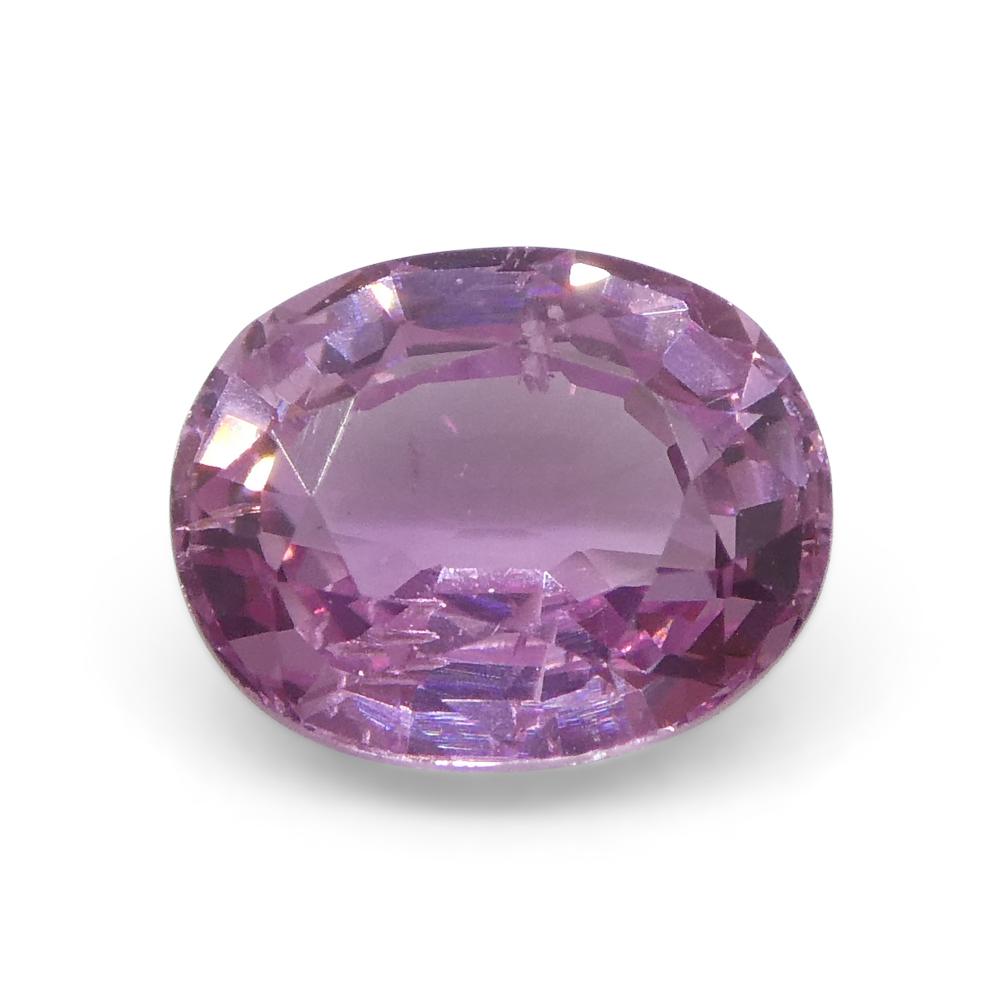 1.33ct Cushion Pink Sapphire from East Africa, Unheated For Sale 3