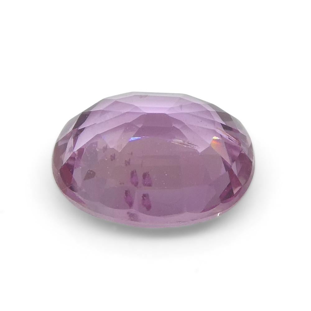 1.33ct Cushion Pink Sapphire from East Africa, Unheated For Sale 4
