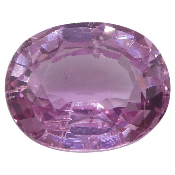 1.33ct Cushion Pink Sapphire from East Africa, Unheated For Sale
