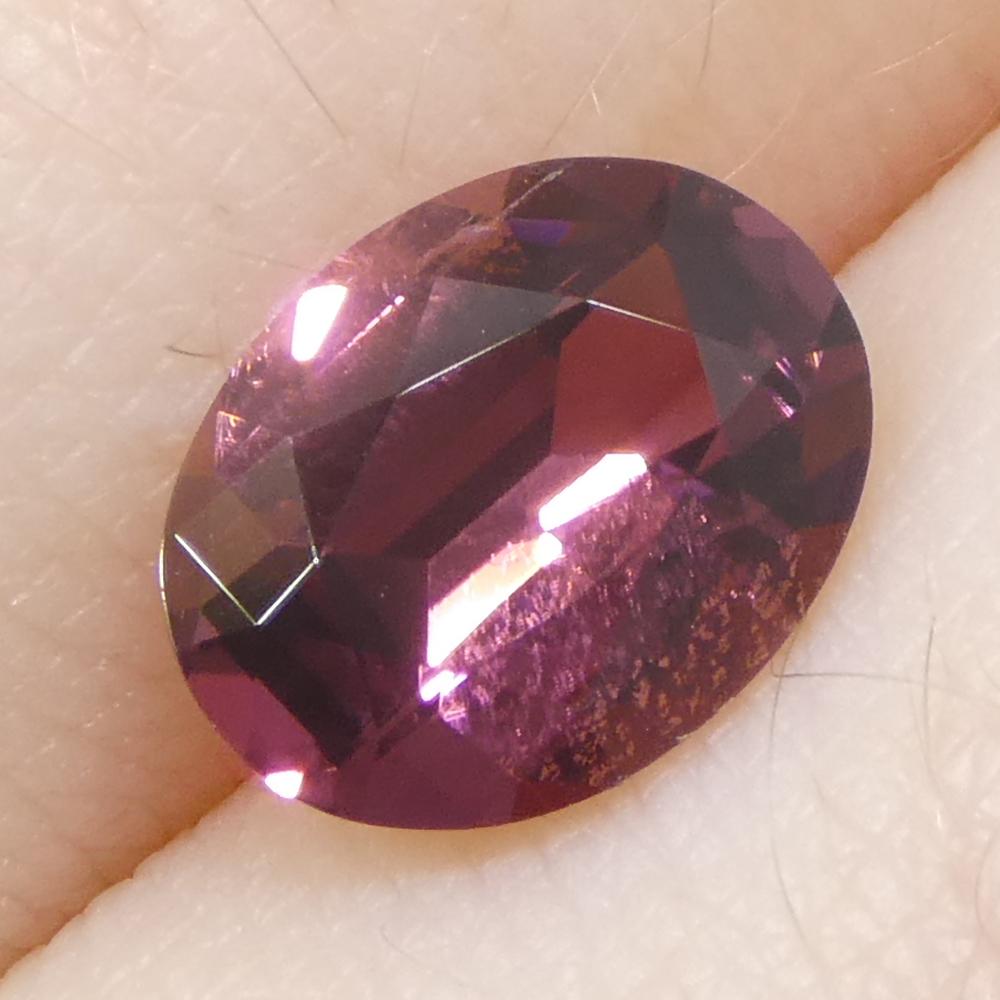 1.33ct Tormalina rosa ovale in vendita 6