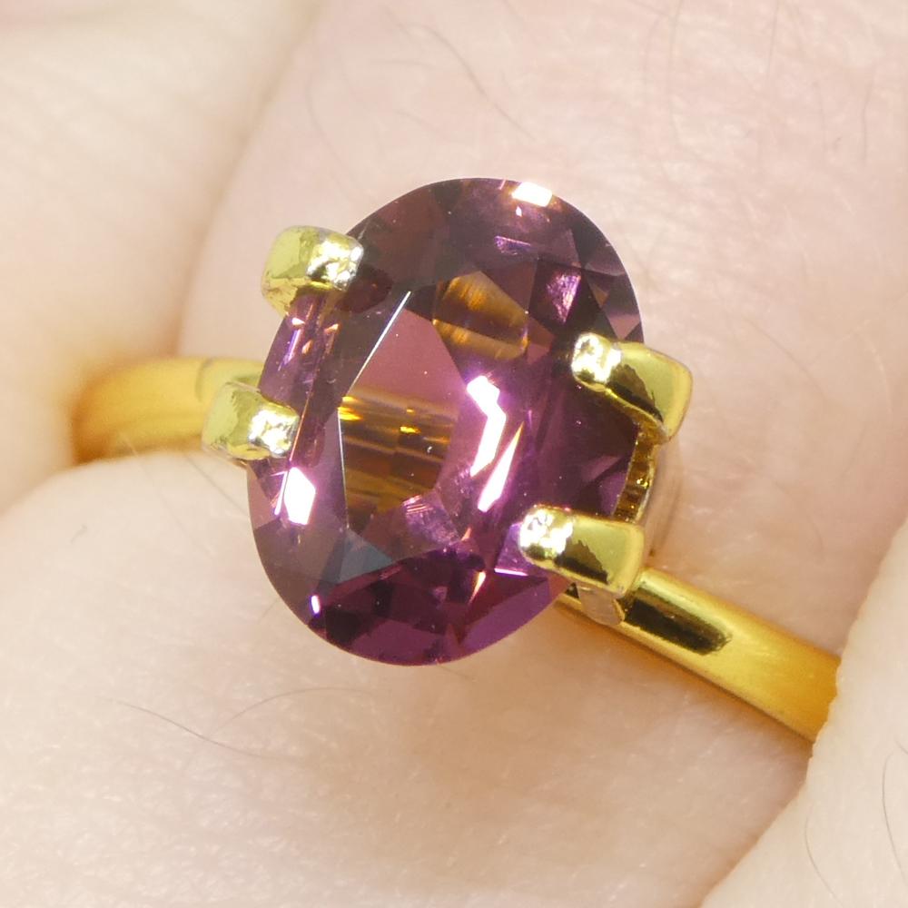 1.33ct Tormalina rosa ovale in vendita 7