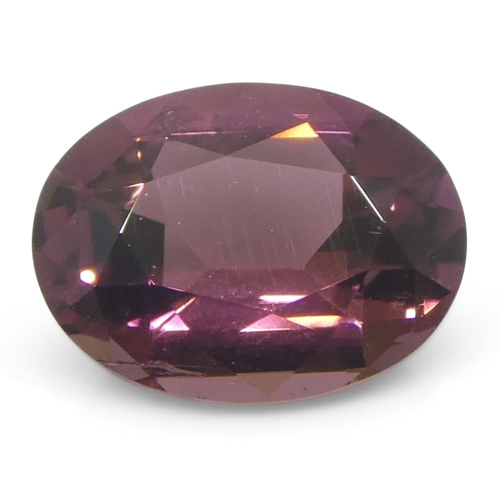 da uomo o donna 1.33ct Tormalina rosa ovale in vendita