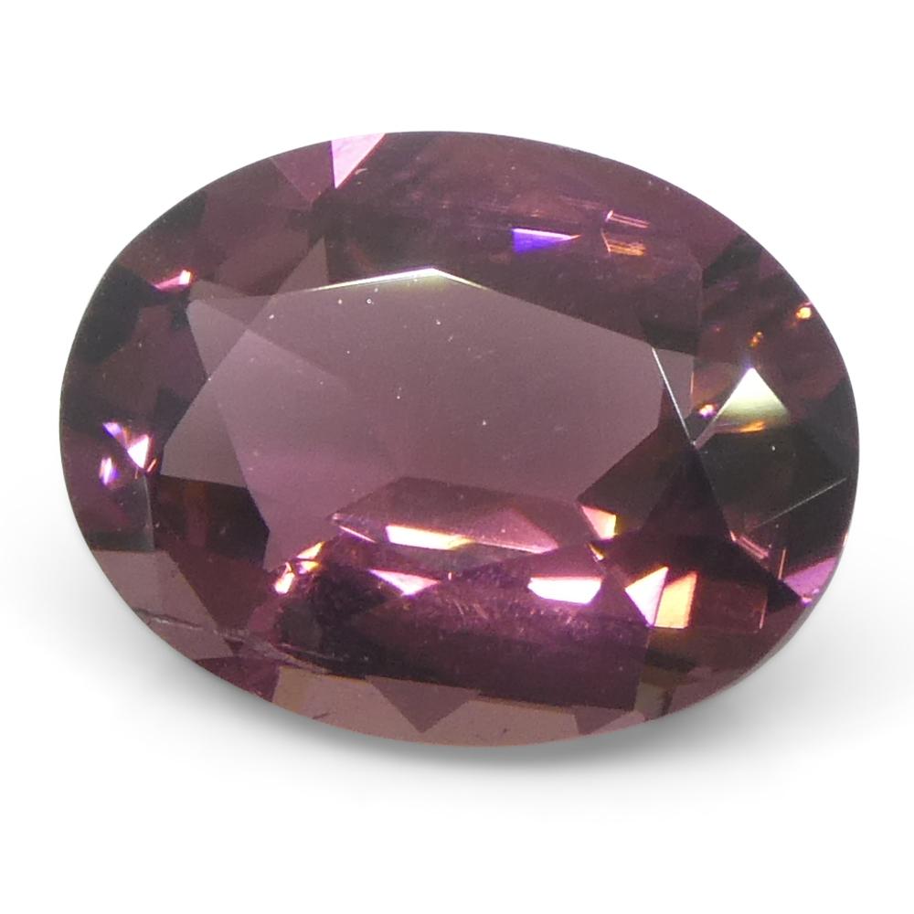 1.33ct Tormalina rosa ovale in vendita 1